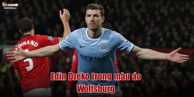 Edin Džeko trong màu áo Wolfsburg
